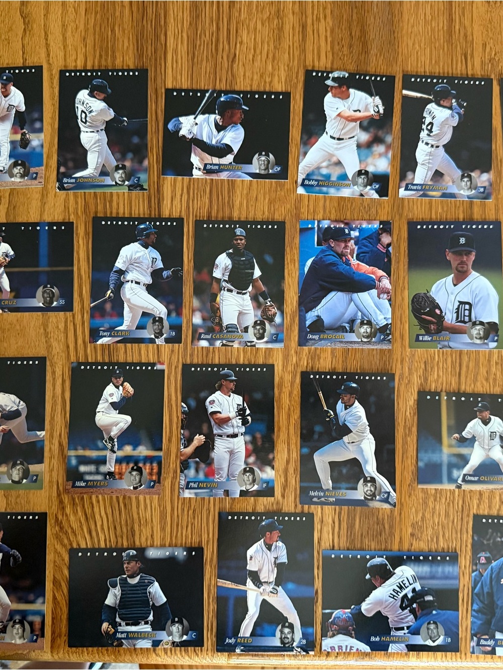 Lot of 1997 Detroit Tigers Baseball Card set
